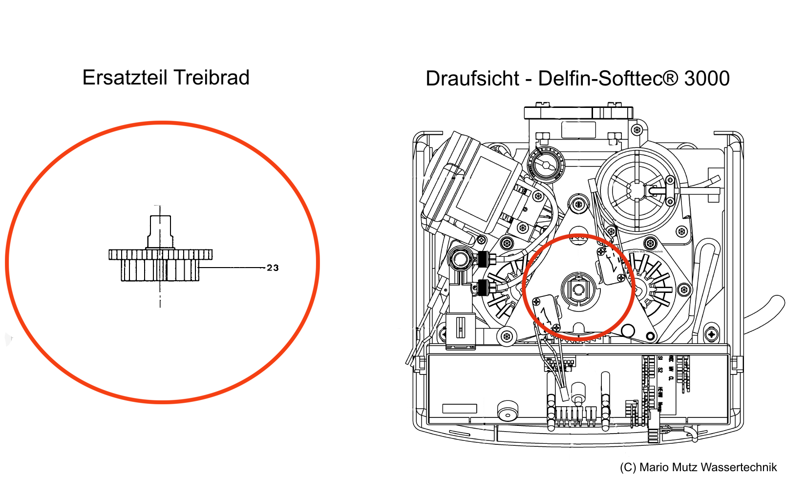 Ersatzteil Treibrad